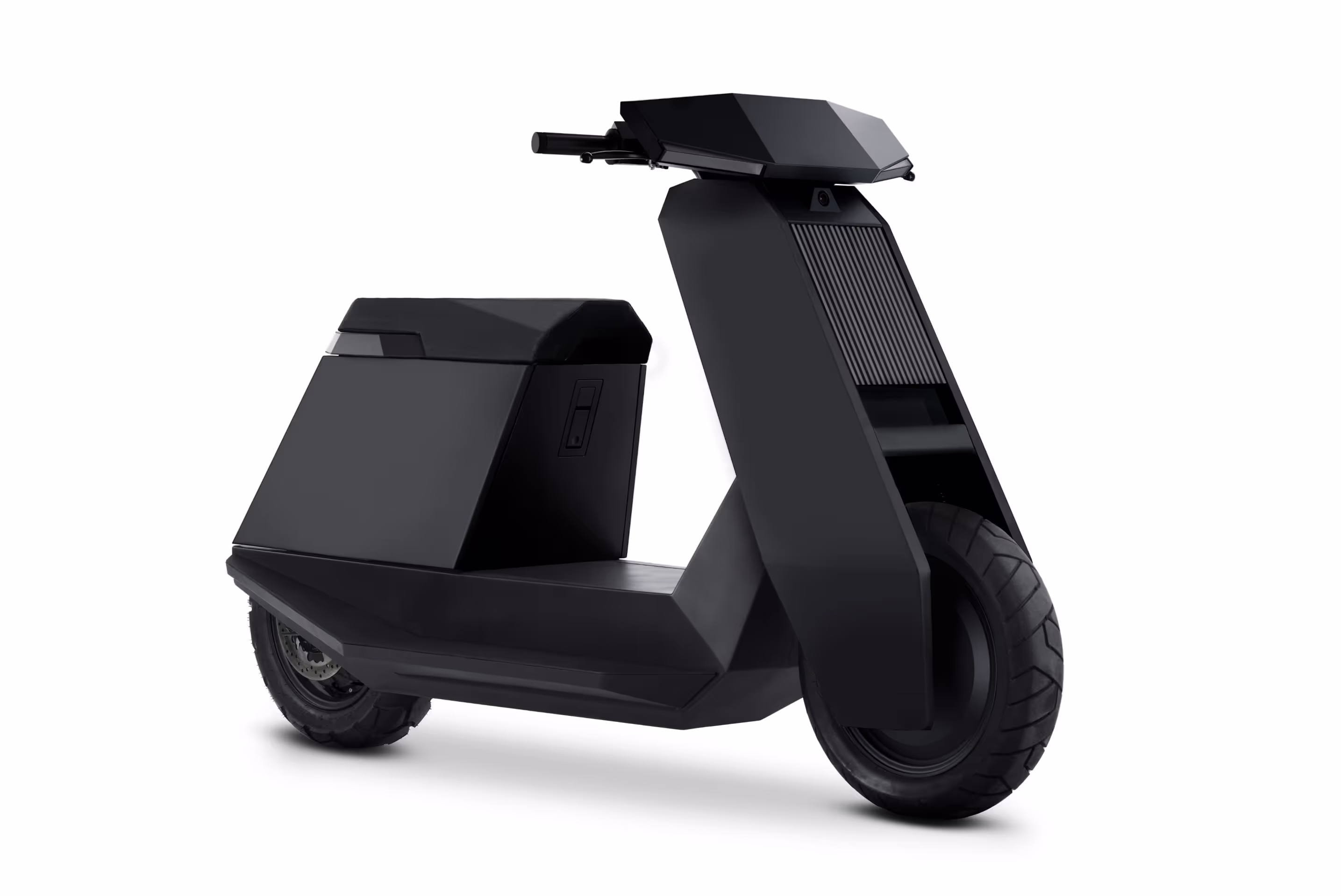Infinite Machine P1 electric motorcycle black three-quarter angle