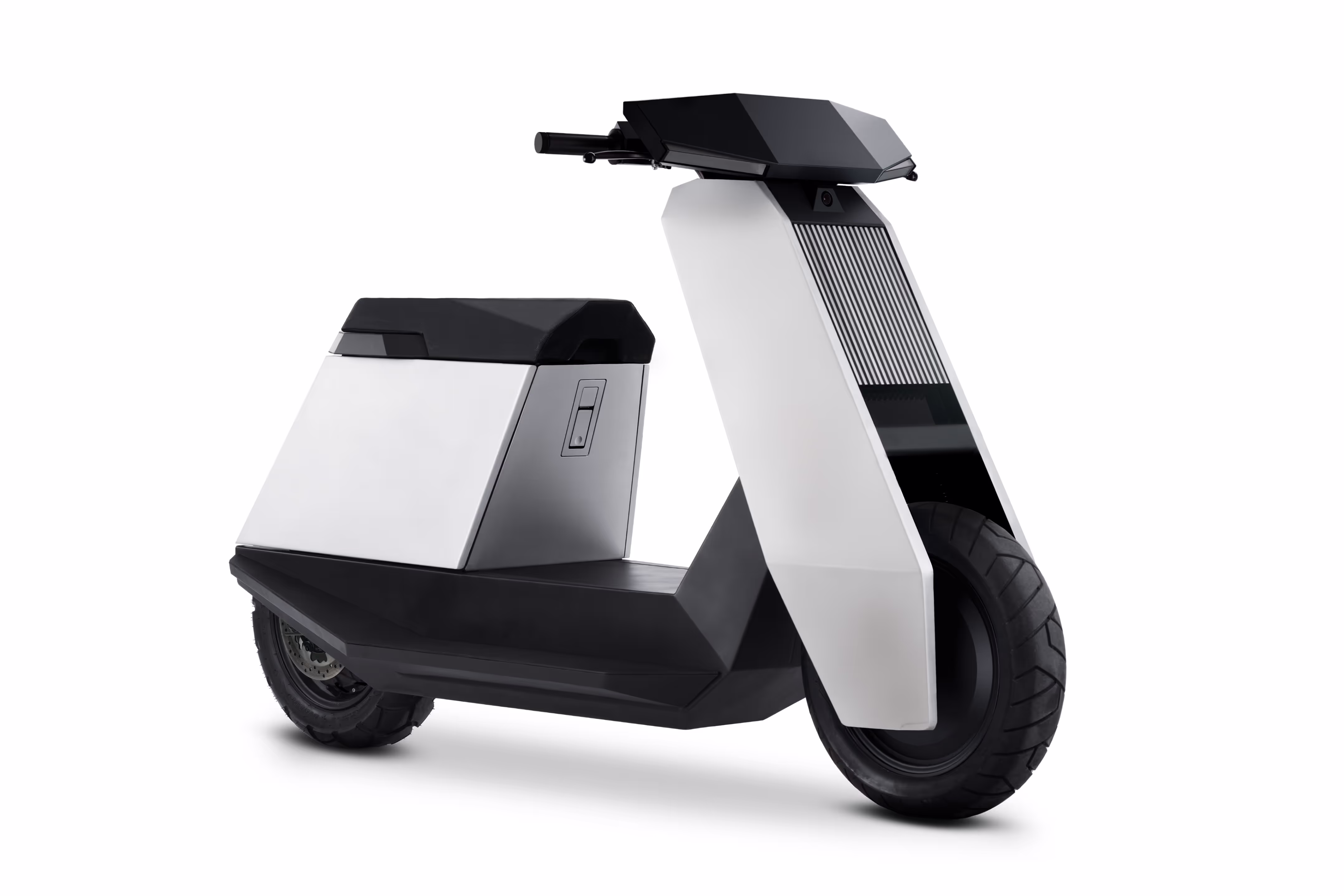 Infinite Machine P1 electric motorcycle silver three-quarter view